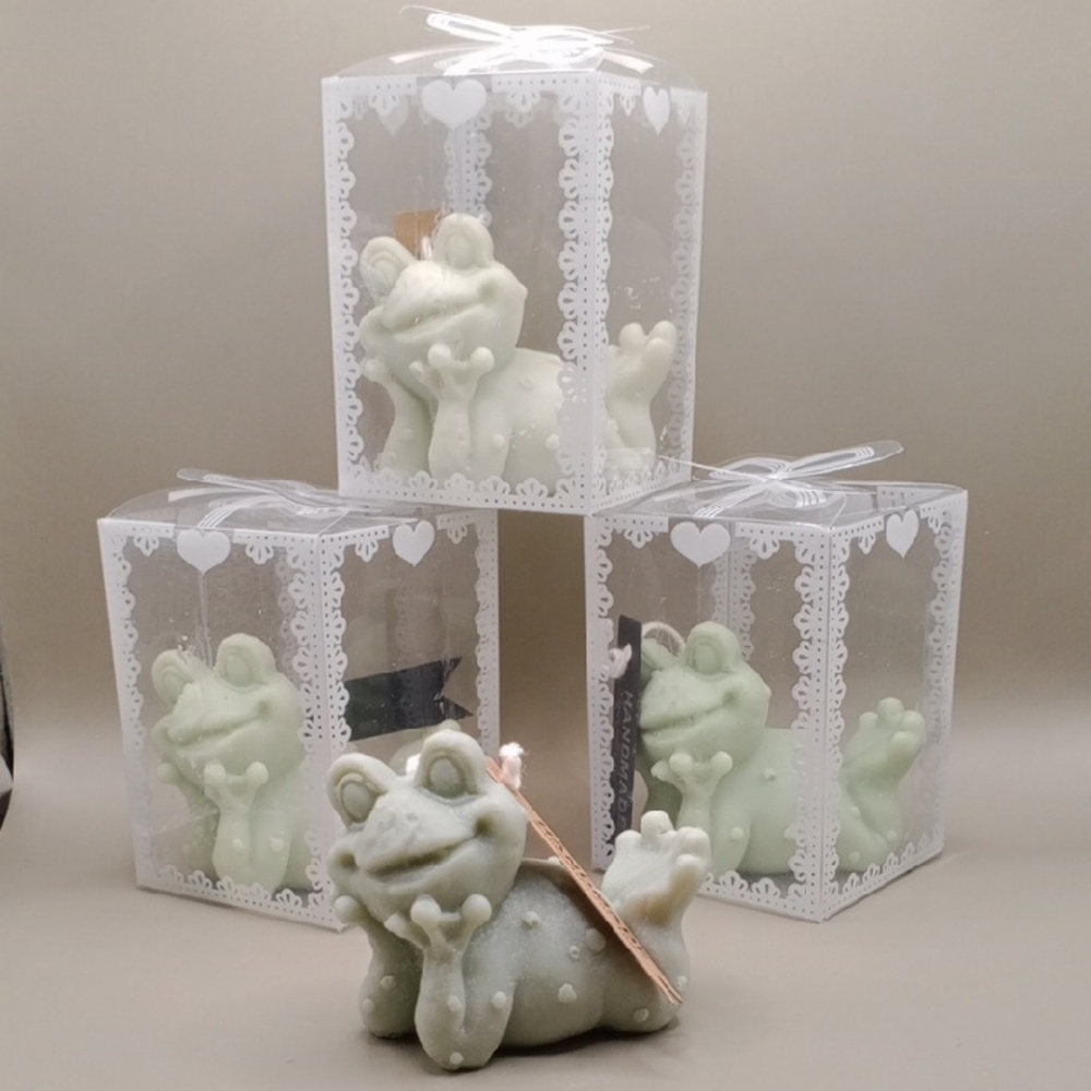 BaRich Candle For Life 💕 Charming Frog Candle - Soft Green